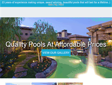 Tablet Screenshot of bluepacificpools.com